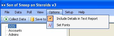 Options Menu